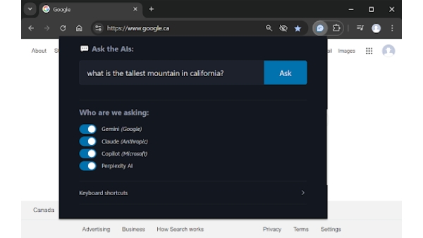 Multiple AI Assistants - Chrome Extension