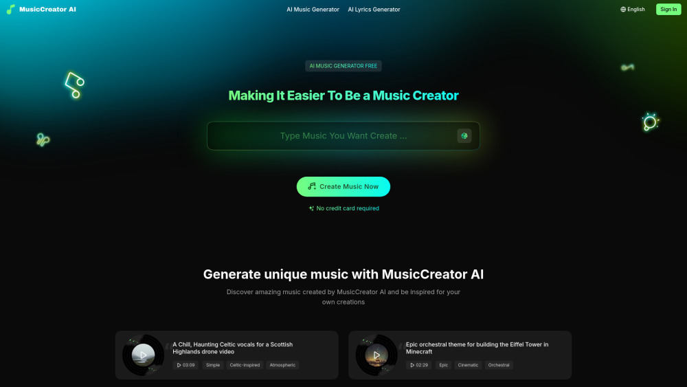 MusicCreator AI