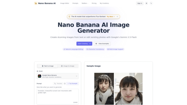 Nano Banana AI — AI Image Generator & Editor