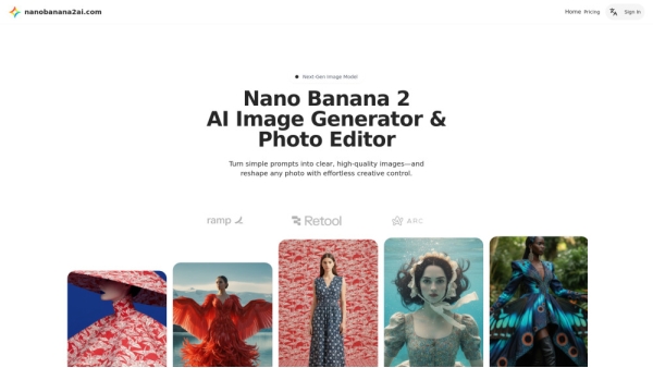NanoBanana2AI.com：Free AI Image Generator & Photo Editor