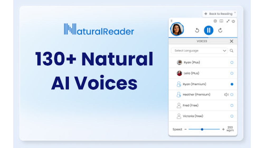 NaturalReader - Chrome Extension
