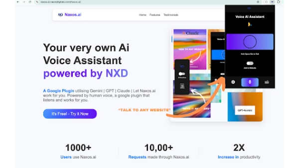 Naxos.ai Voice Assistant - Chrome Extension