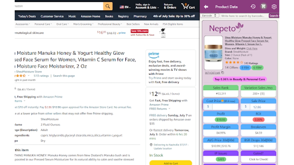 Nepeto - Chrome Extension