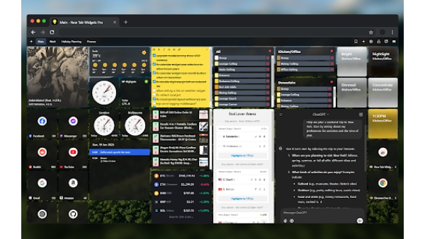 New Tab Widgets - Chrome Extension