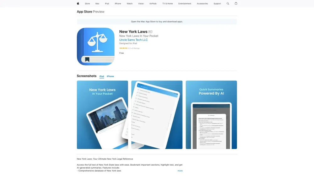New York Laws App