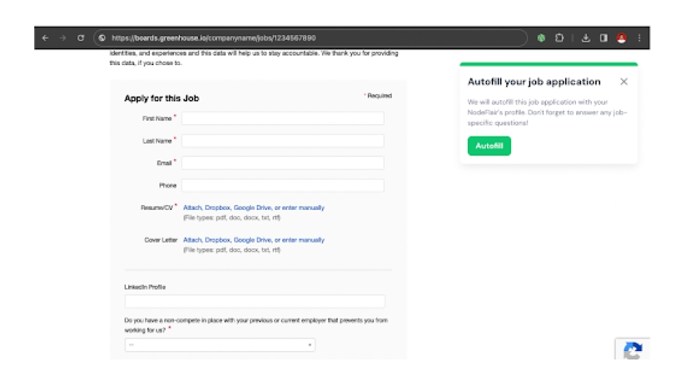 NodeFlair One-Click Job Apply - Chrome Extension