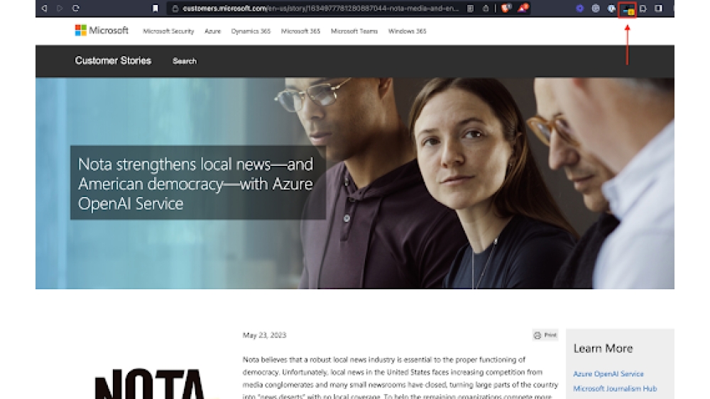 Nota - Chrome Extension