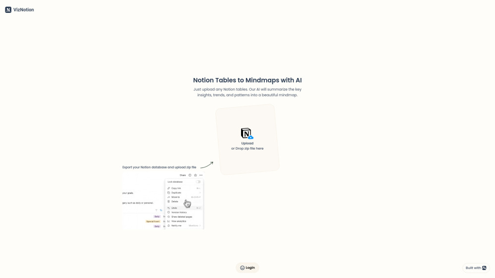 Notion Data to Mindmaps with AI