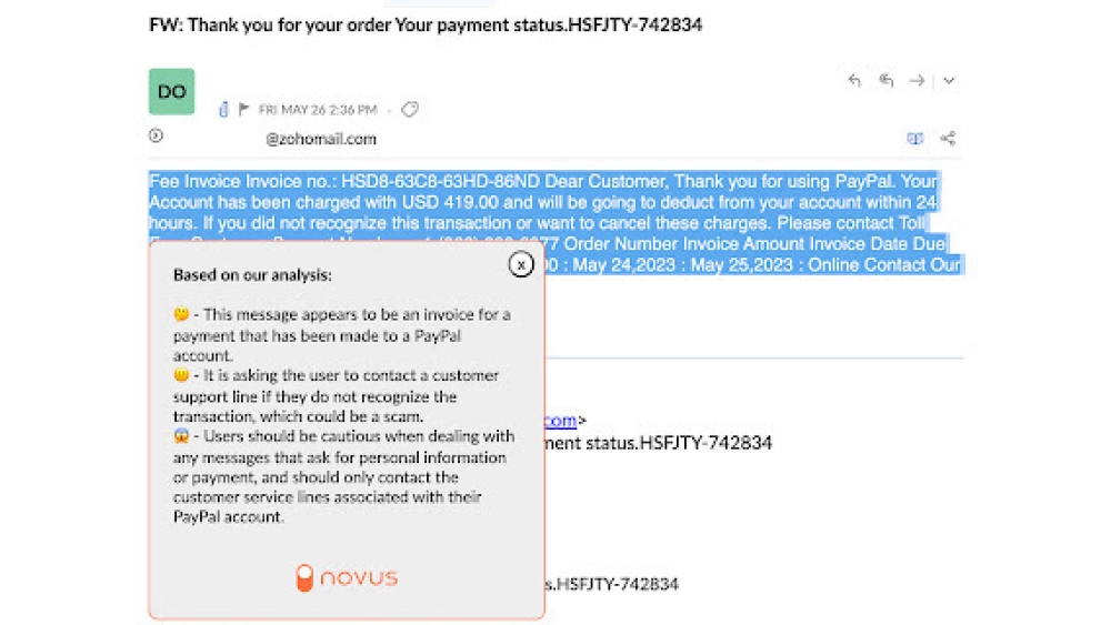 Novus - Chrome Extension