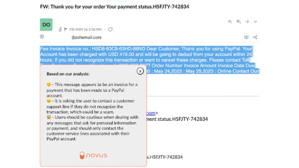 Novus - Chrome Extension