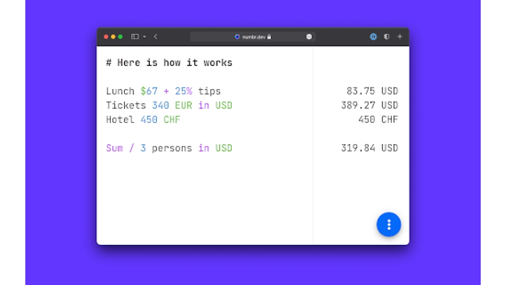 Numbr - Chrome Extension