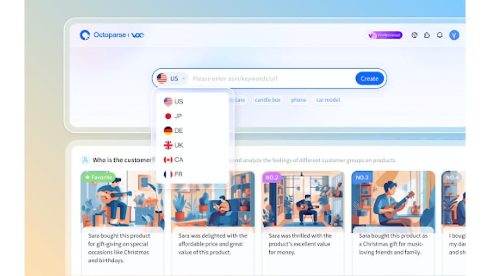 Octoparse VOC - Chrome Extension