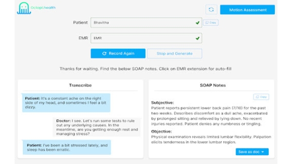 Octopi.health - Chrome Extension
