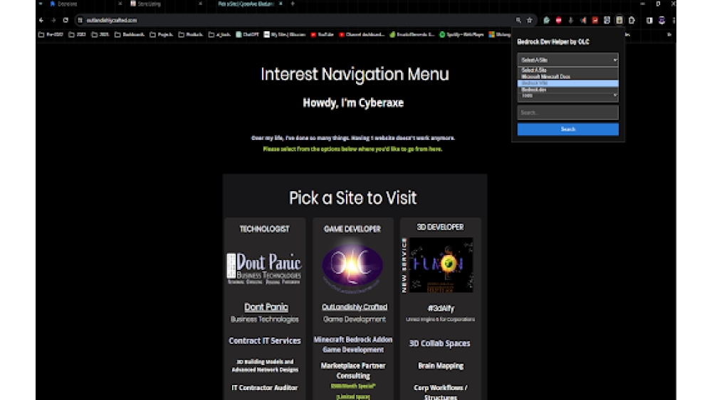 OLC Bedrock Dev Helper - Chrome Extension