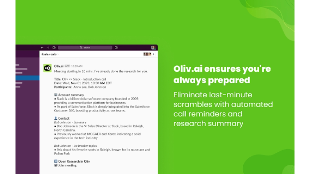 Oliv.ai - Chrome Extension