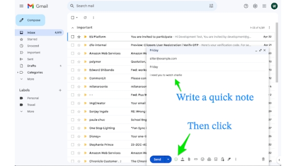 One Click AI Email - Chrome Extension