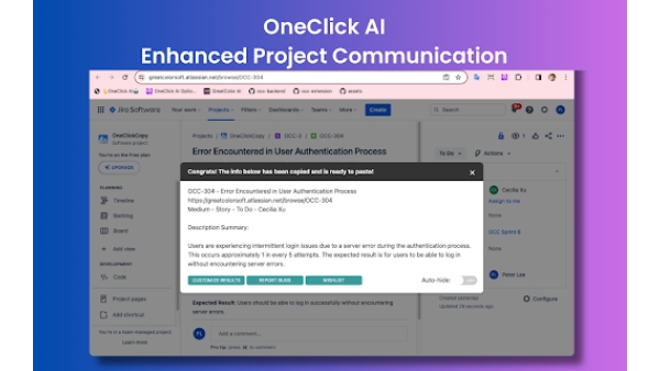 OneClick AI - Chrome Extension