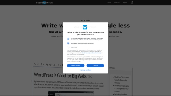 Online Word Editor