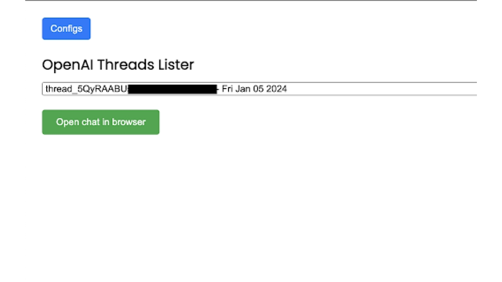OpenAI Thread Lister - Chrome Extension