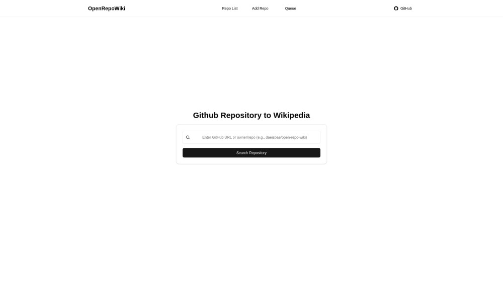 OpenRepoWiki
