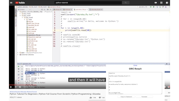 Optical Character Recognition - Chrome Extension