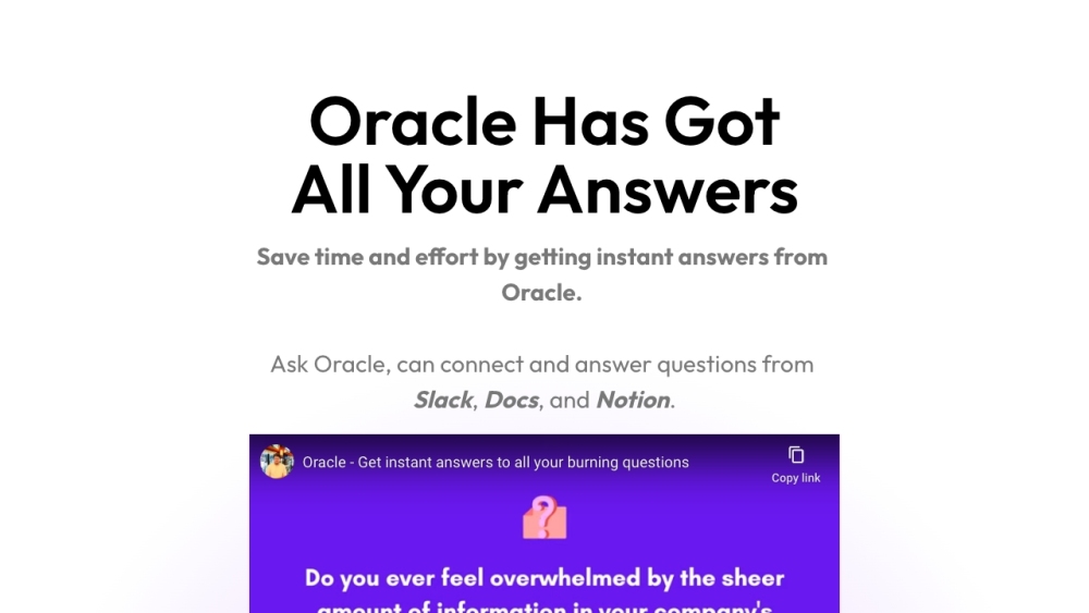 Oracle Ask