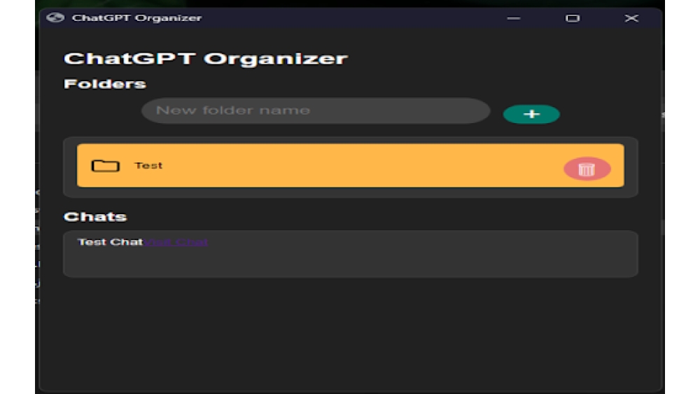 Organize your chats in ChatGPT - Chrome Extension