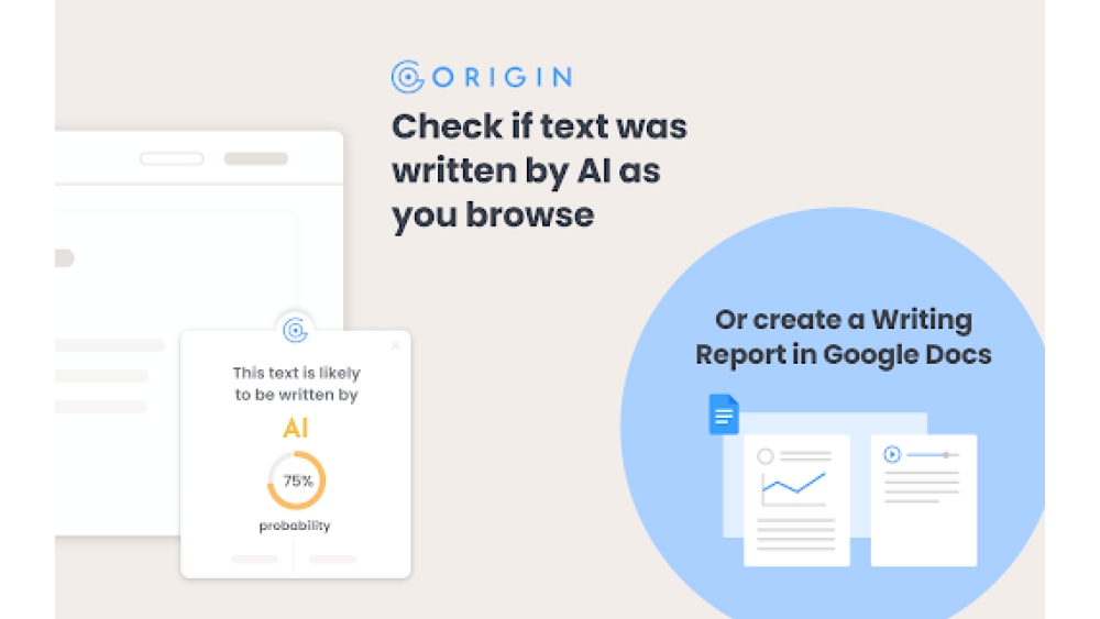Origin by GPTZero - Chrome Extension