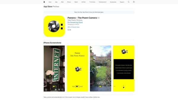 Pamera - The Poem Camera