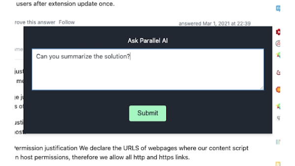 Parallel AI - Chrome Extension