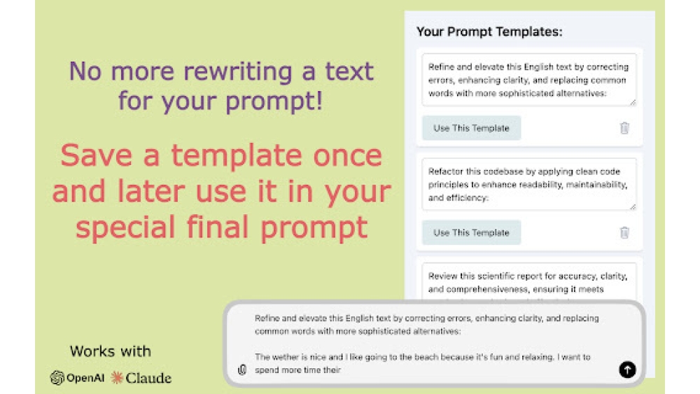 ParaPrompt - Chrome Extension