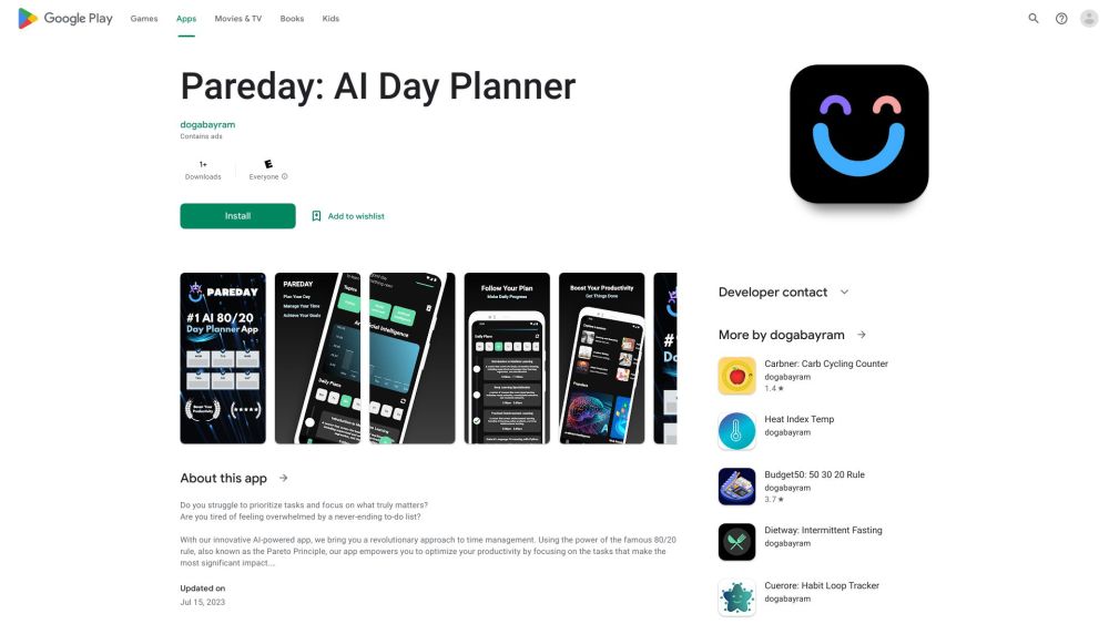 Pareday: AI To Do List Planner