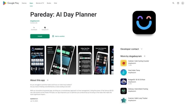 Pareday: AI To Do List Planner