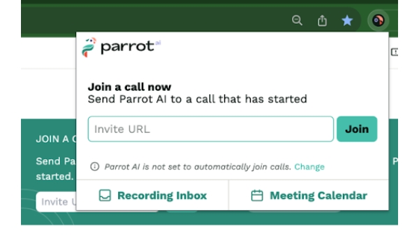 Parrot AI - Chrome Extension
