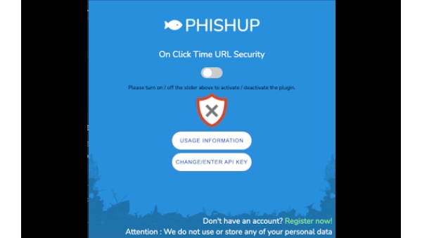 Phishup.co - Chrome Extension