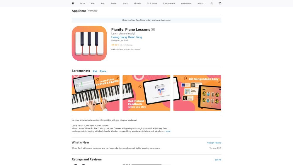 Pianify: Piano Lessons