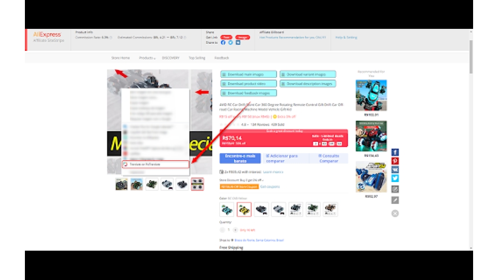PicTranslate - Chrome Extension