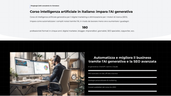 Piergiorgio Zotti AI Training