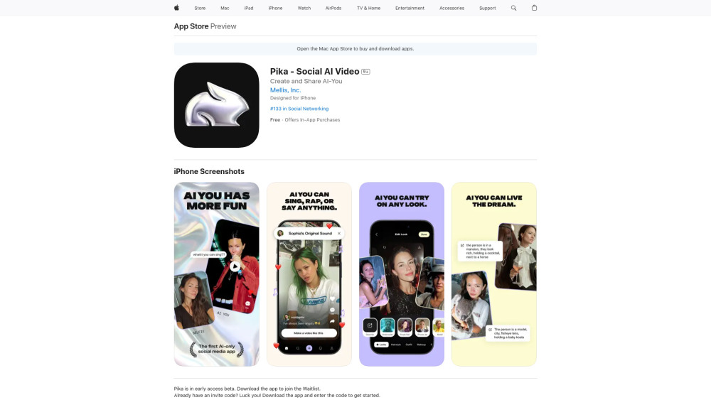 Pika - Social AI Video