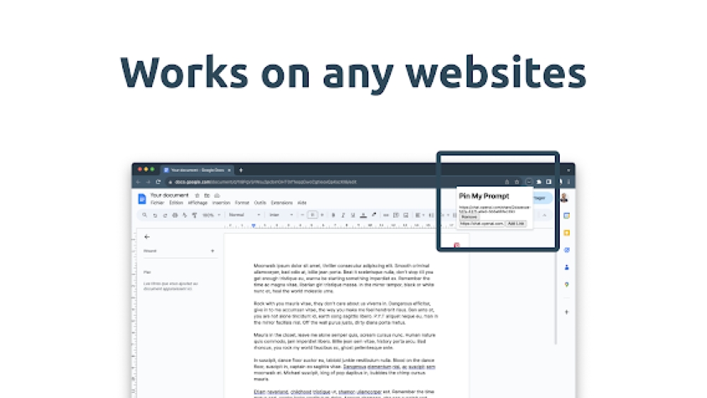 PinMyPrompt - Chrome Extension