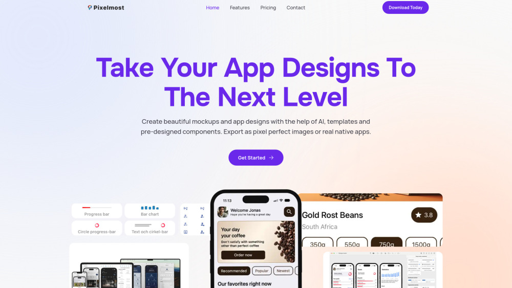 Pixelmost - AI App Design
