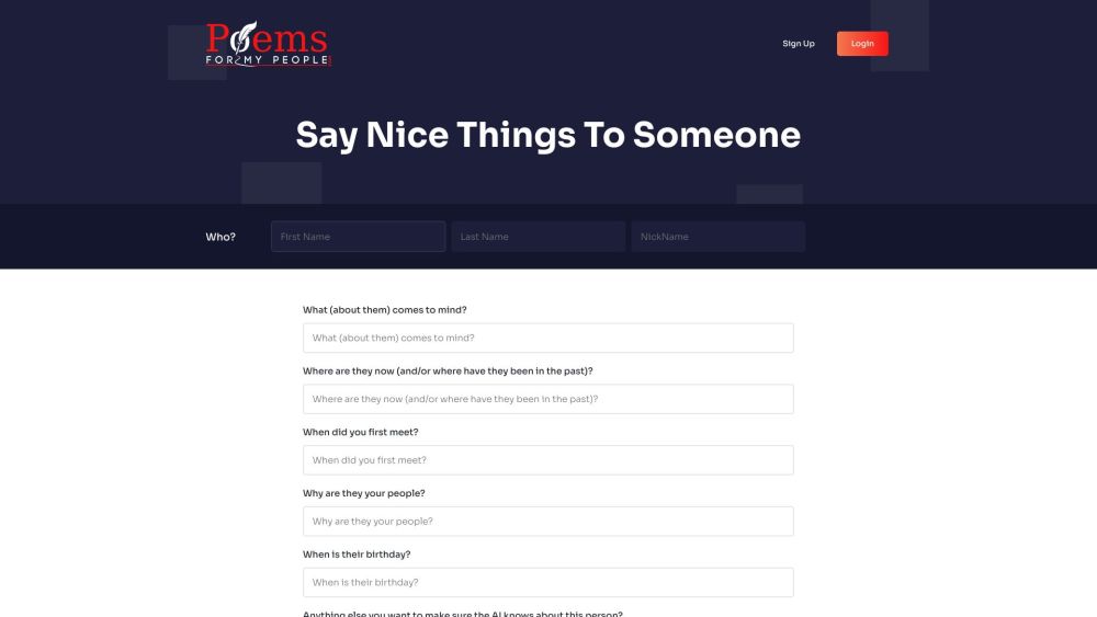 PoemsForMyPeople.com