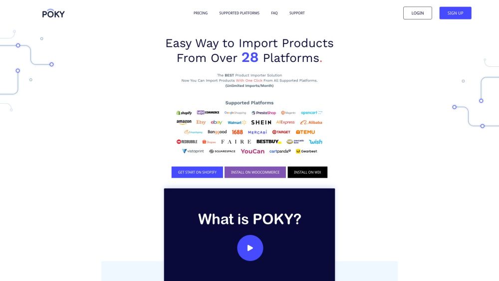 POKY - Product Importer
