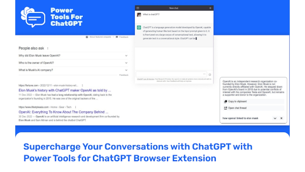Power Tools for ChatGPT - Chrome Extension