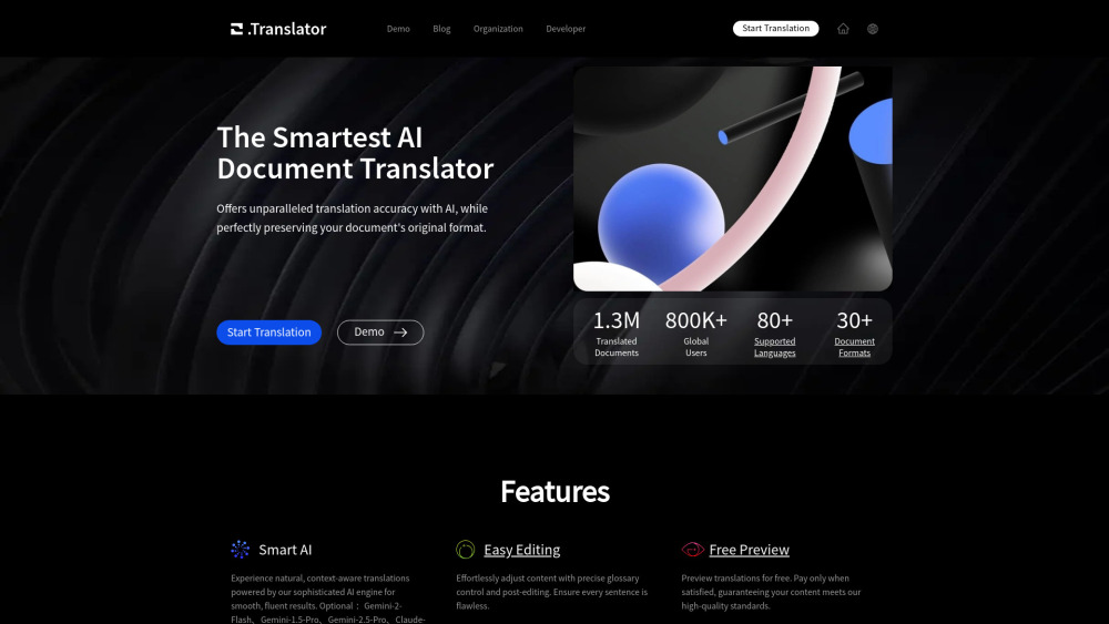 Precise AI Document Translator