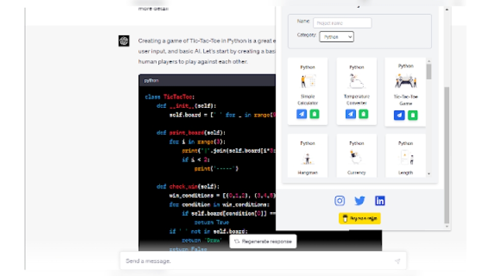 ProjectGPT Project Starter - Chrome Extension