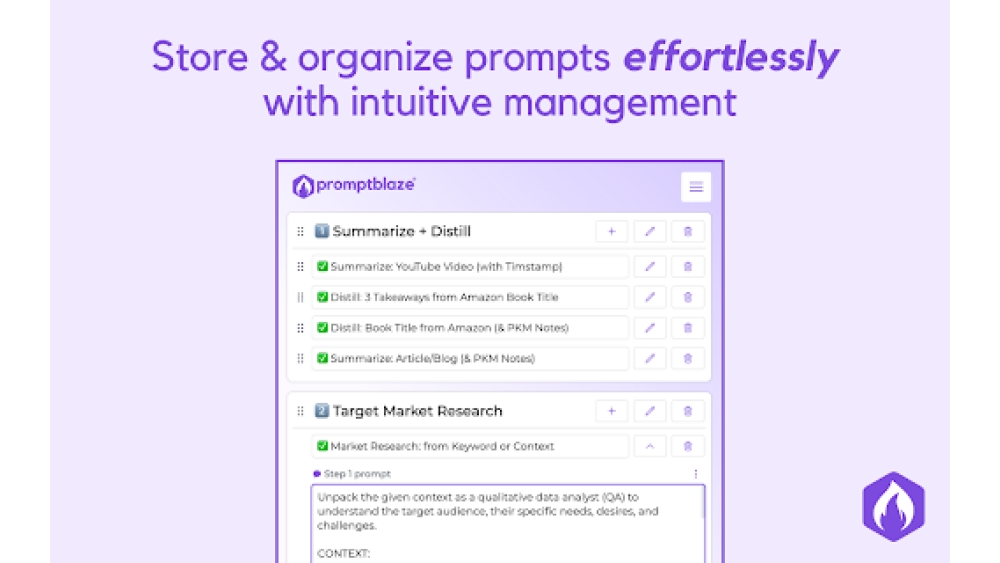 Prompt Blaze - Chrome Extension