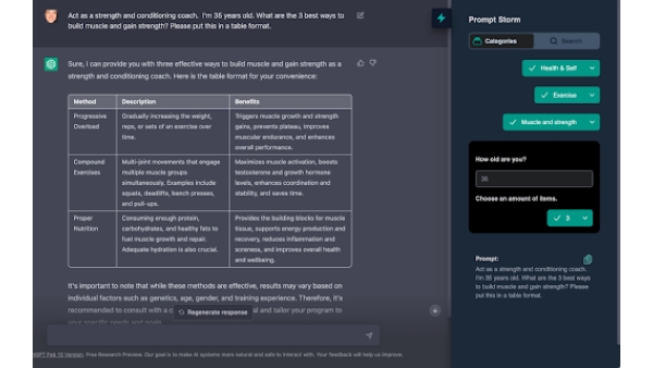 Prompt Storm - Chrome Extension