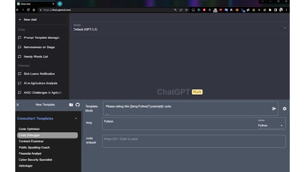Prompt Template Tool - Chrome Extension