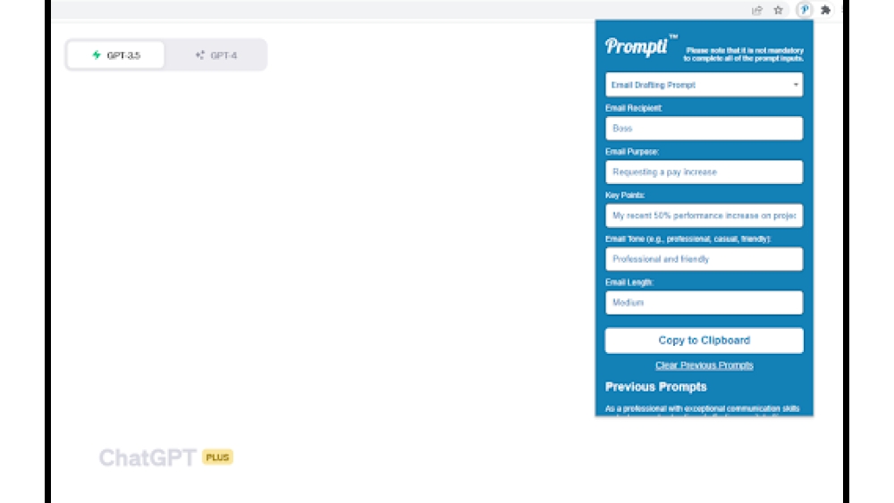 Prompti - Chrome Extension